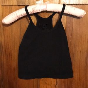 Free People Happiness Runs Tank Crop Black M/L